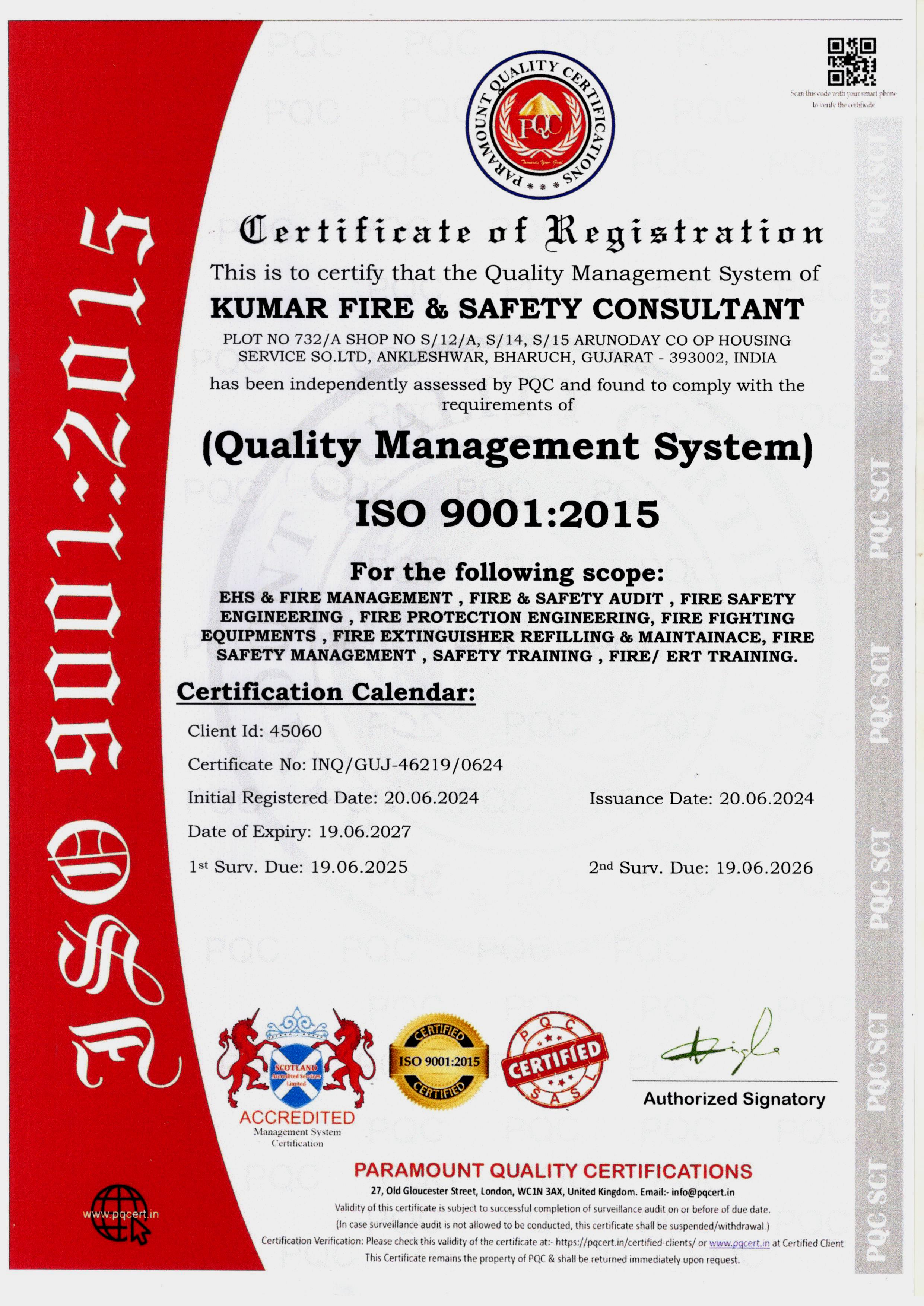 ISO Certificate